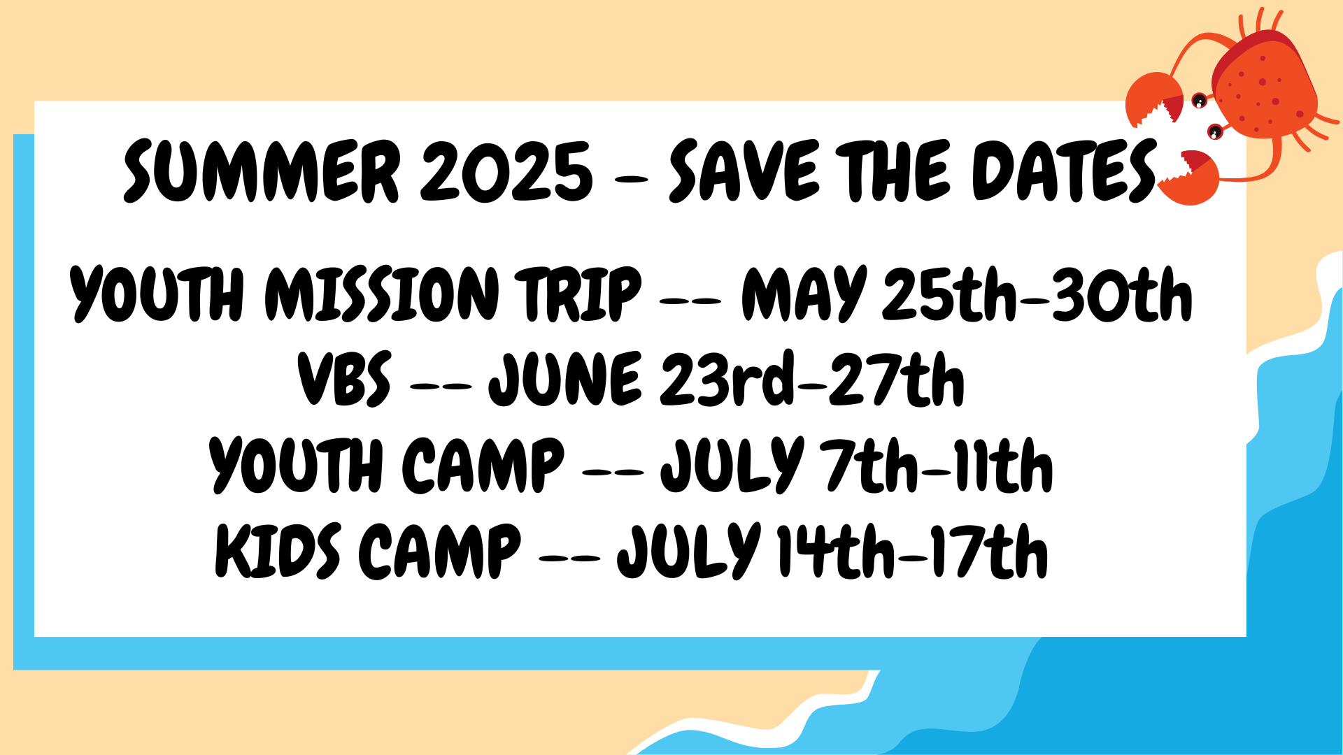 SUMMER 2025 - SAVE THE DATES-2